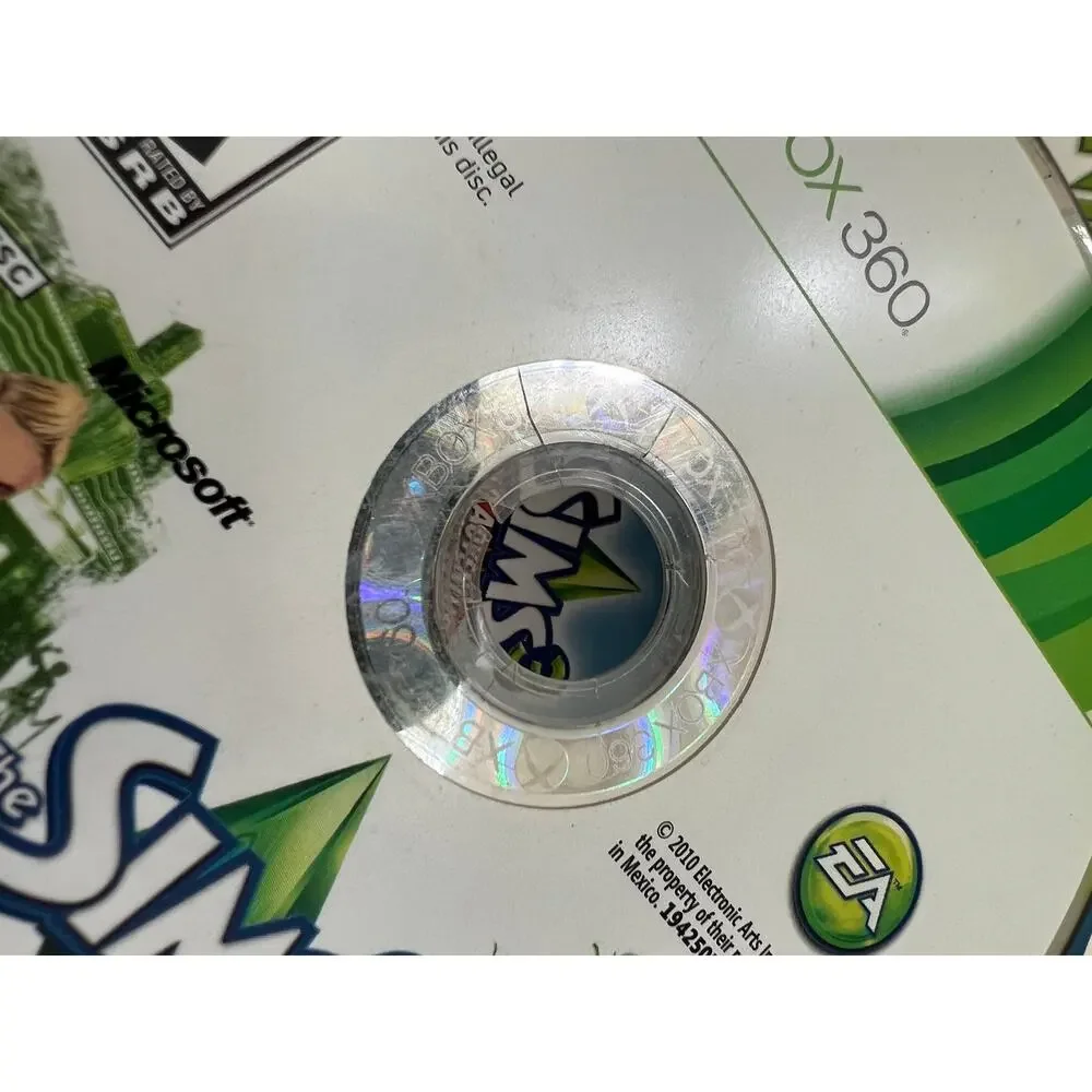 Sim 3 Microsoft XBox 360 Complete with Inserts, Case, Manual (Read Desc.)